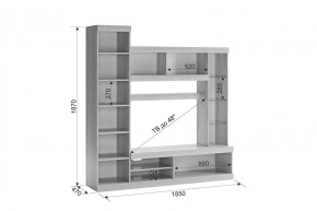 МАКСИ К1 Стенка для гостиной дуб сонома/белое дерево в Режи - rezh.mebel24.online | фото 1