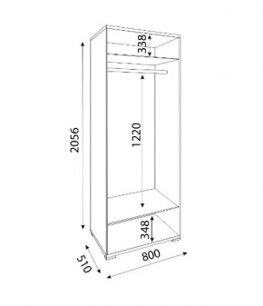 Мармарис (гостиная) М01 Шкаф (2 двери) в Режи - rezh.mebel24.online | фото 2