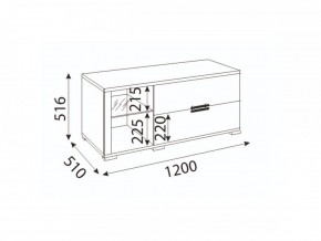 Мармарис (гостиная) М14 ТВ-тумба малая в Режи - rezh.mebel24.online | фото 2