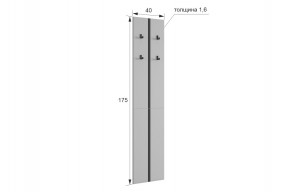 МЕРСИ Прихожая (модульная) графит в Режи - rezh.mebel24.online | фото 2