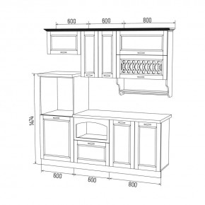 МИЛАНО Кухонный гарнитур 2,0 м Компоновка №3 в Режи - rezh.mebel24.online | фото 6