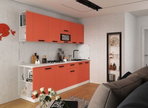 Модульная кухня Осло карбон манго в Режи - rezh.mebel24.online | фото 1