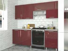 Модульная кухня Танго бордо в Режи - rezh.mebel24.online | фото 2