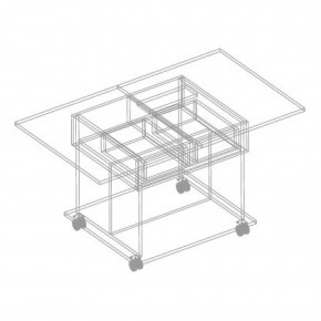 МОНИКА Стол журнальный раскладной в Режи - rezh.mebel24.online | фото 3