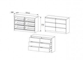 МОРИ МК 1206 Комод (графит) в Режи - rezh.mebel24.online | фото 2