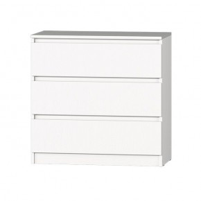 МС "Хилтон" Комод №2 800 (3 ящ.) белый текстурный в Режи - rezh.mebel24.online | фото 2