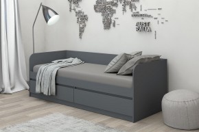 МС "Хилтон" Кровать 0,8 (графит) в Режи - rezh.mebel24.online | фото