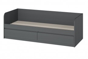 МС "Хилтон" Кровать 0,8 (графит) в Режи - rezh.mebel24.online | фото 3