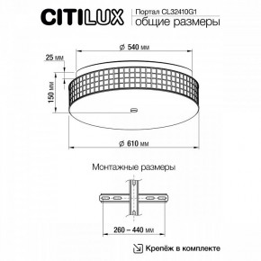 Накладной светильник Citilux Портал CL32410G1 в Режи - rezh.mebel24.online | фото 11