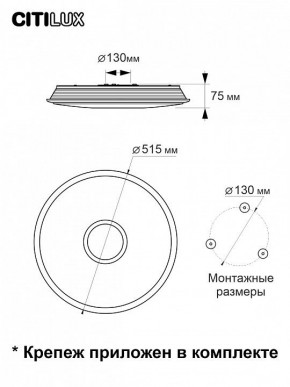 Накладной светильник Citilux Старлайт Смарт CL703A65G в Режи - rezh.mebel24.online | фото 13