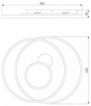 Накладной светильник Eurosvet Caroline 90256/1 белый в Режи - rezh.mebel24.online | фото 6
