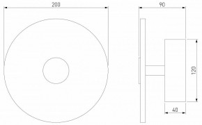 Накладной светильник Eurosvet Thasos 40340 LED латунь в Режи - rezh.mebel24.online | фото 6