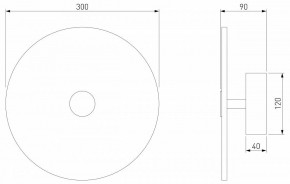 Накладной светильник Eurosvet Thasos 40341 LED латунь в Режи - rezh.mebel24.online | фото 5