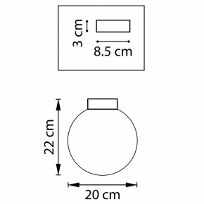 Накладной светильник Lightstar Globo 812027 в Режи - rezh.mebel24.online | фото 3