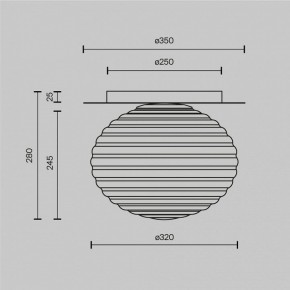 Накладной светильник Maytoni Reels MOD268CL-01B в Режи - rezh.mebel24.online | фото 3