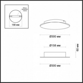 Накладной светильник Odeon Light Lunario 3562/12WL в Режи - rezh.mebel24.online | фото 4