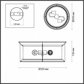 Накладной светильник Odeon Light Mavret 4961/2C в Режи - rezh.mebel24.online | фото 3