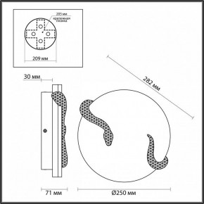 Накладной светильник Odeon Light Snake 7033/10WL в Режи - rezh.mebel24.online | фото 4