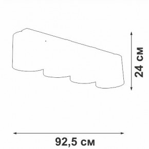 Накладной светильник Vitaluce V2882 V2882-1/4PL в Режи - rezh.mebel24.online | фото 3