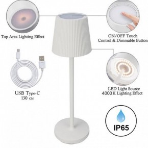 Настольная лампа декоративная Arte Lamp Fuyue A1616LT-1WH в Режи - rezh.mebel24.online | фото 3