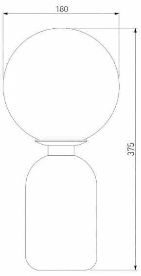 Настольная лампа декоративная Eurosvet Bubble 01197/1 белый в Режи - rezh.mebel24.online | фото 2