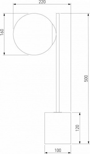 Настольная лампа декоративная Eurosvet Marbella 01157/1 черный в Режи - rezh.mebel24.online | фото 3