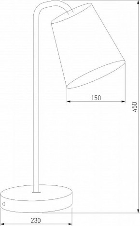 Настольная лампа декоративная Eurosvet Montero 01134/1 белый в Режи - rezh.mebel24.online | фото 3