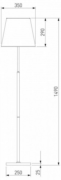 Настольная лампа декоративная Eurosvet Ozark 01156/1 латунь в Режи - rezh.mebel24.online | фото 2