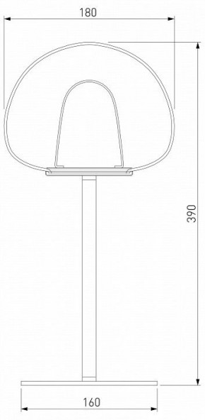 Настольная лампа декоративная Eurosvet Twice 90326/1 черный в Режи - rezh.mebel24.online | фото 2