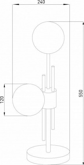 Настольная лампа декоративная Eurosvet Volver 01383/2 латунь в Режи - rezh.mebel24.online | фото 4