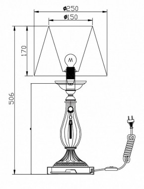 Настольная лампа декоративная Maytoni Demitas RC024-TL-01-R в Режи - rezh.mebel24.online | фото 3