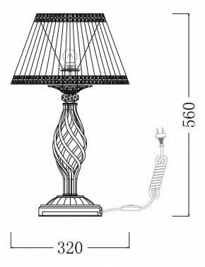 Настольная лампа декоративная Maytoni Grace ARM247-00-G в Режи - rezh.mebel24.online | фото 7