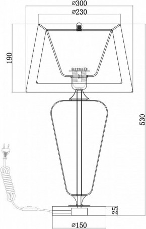 Настольная лампа декоративная Maytoni Verre Z005TL-01CH в Режи - rezh.mebel24.online | фото 4
