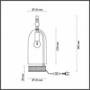 Настольная лампа декоративная Odeon Light Bell 4892/1T в Режи - rezh.mebel24.online | фото 6