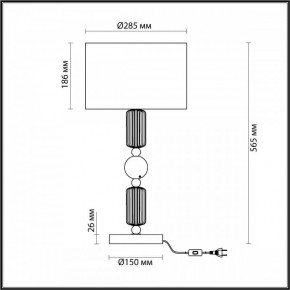 Настольная лампа декоративная Odeon Light Candy 4861/1T в Режи - rezh.mebel24.online | фото 4