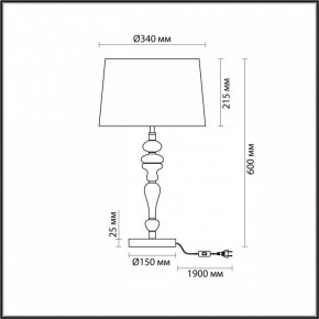 Настольная лампа декоративная Odeon Light Homi 5040/1T в Режи - rezh.mebel24.online | фото 4