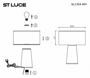 Настольная лампа декоративная ST-Luce Jackie SL1354.604.01 в Режи - rezh.mebel24.online | фото 5