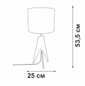 Настольная лампа декоративная Vitaluce V28340 V28340-1/1L в Режи - rezh.mebel24.online | фото 2