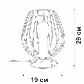 Настольная лампа декоративная Vitaluce V4296 V4296-0/1L в Режи - rezh.mebel24.online | фото 3