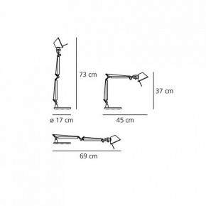 Настольная лампа офисная Artemide  A011830 в Режи - rezh.mebel24.online | фото 6