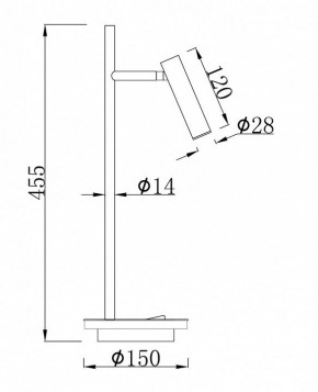 Настольная лампа офисная Maytoni Estudo Z010TL-L8B3K в Режи - rezh.mebel24.online | фото 2