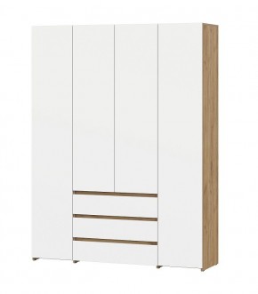 Некст 1 Шкаф комбинированный 4-х ств. (Дуб Золотой/Белый) в Режи - rezh.mebel24.online | фото