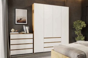 НЕКСТ 1 Спальный гарнитур (модульный) Дуб Золотой/Белый в Режи - rezh.mebel24.online | фото 3