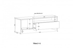 НЕКСТ - 4 Тумба ТВ в Режи - rezh.mebel24.online | фото 2