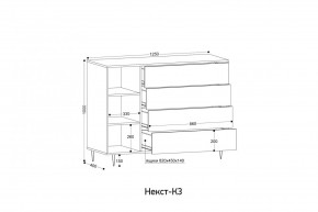 НЕКСТ - К3 Комод в Режи - rezh.mebel24.online | фото 2