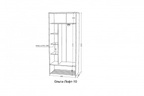 ОЛЬГА-ЛОФТ 10 Шкаф-купе с зеркалом в Режи - rezh.mebel24.online | фото 2