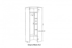 ОЛЬГА-МИЛК 9.2 Шкаф угловой с зеркалом в Режи - rezh.mebel24.online | фото 2