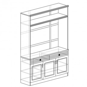 ОРЛЕАН Гостиная (модульная) ясень темный в Режи - rezh.mebel24.online | фото 5