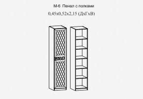 Париж № 6 Пенал с полками (ясень шимо свет/серый софт премиум) в Режи - rezh.mebel24.online | фото