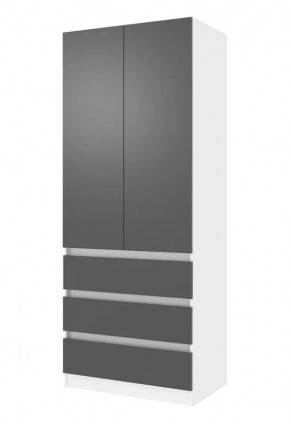 Парус Шкаф 2-х ств. 800 (Белый/Графит) в Режи - rezh.mebel24.online | фото